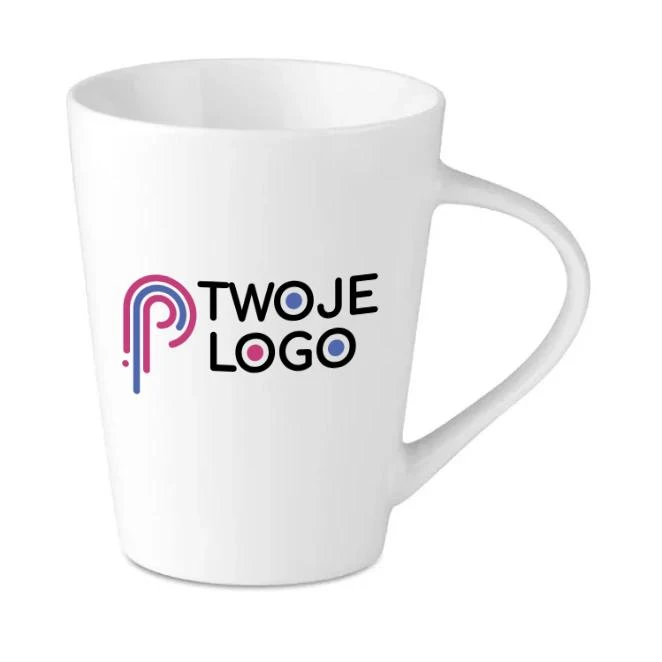 Porcelanowy kubek stożkowy ROME z naniesieniem logo Zdjęcie