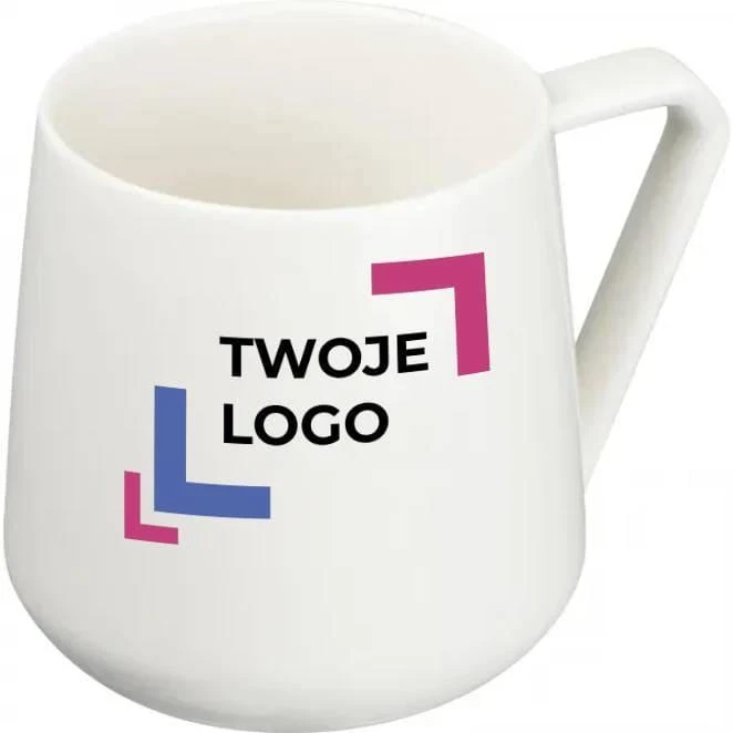 Kubek porcelanowy 300 ml z logo firmy Zdjęcie