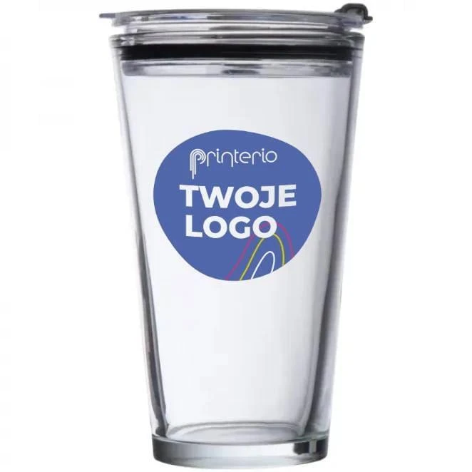 Kubek szklany WATTENSCHEID 400 ml z nadrukiem na zamówienie Zdjęcie