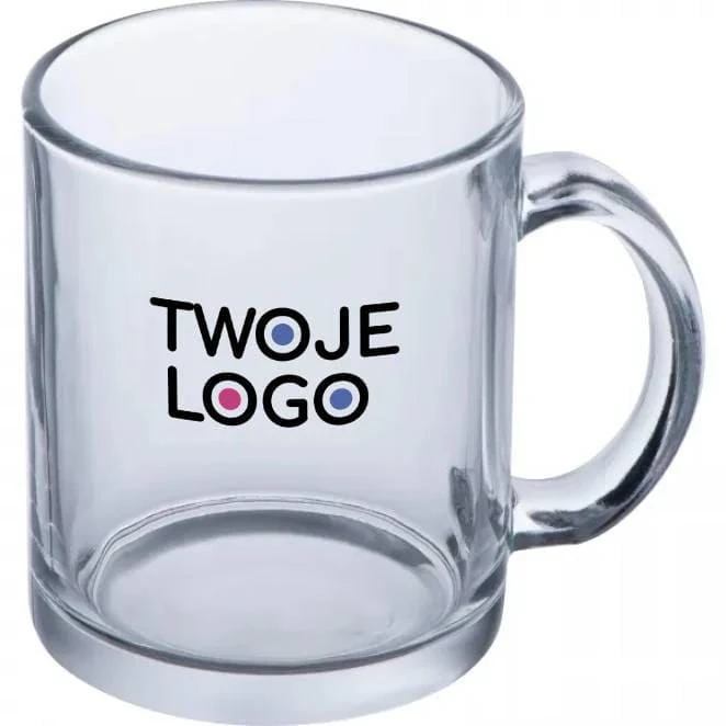 Kubek szklany 300 ml do drukowania logo Zdjęcie