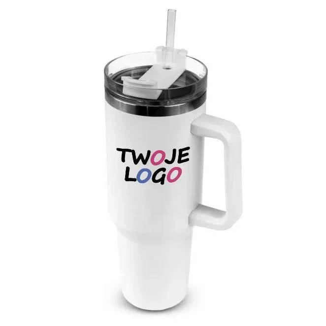 Kubek termiczny 1200 ml z ergonomicznym uchwytem | Stasimus z naniesieniem logo Zdjęcie