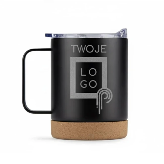 Kubek termiczny VICAM 350 ml z nadrukiem logo Zdjęcie