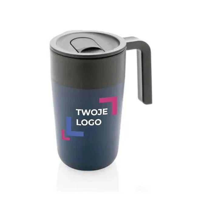 Kubek termiczny 480 ml, PP z recyklingu z logo firmy Zdjęcie