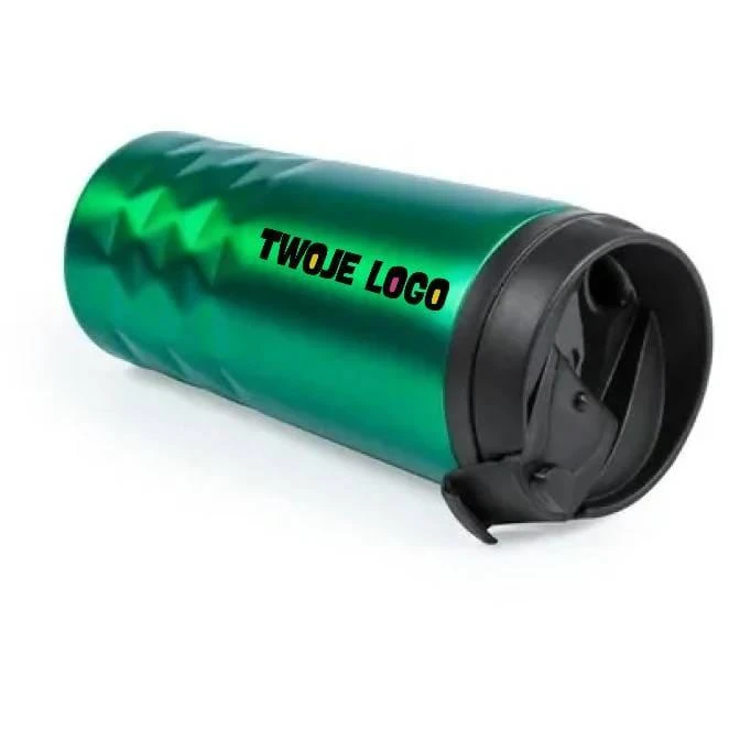 Geometryczny kubek termiczny 310 ml do naniesienia logo Zdjęcie