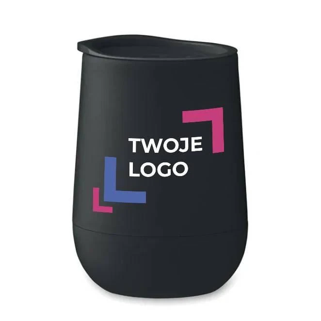 Kubek z podwójnymi ściankami z PP GO z logo Zdjęcie