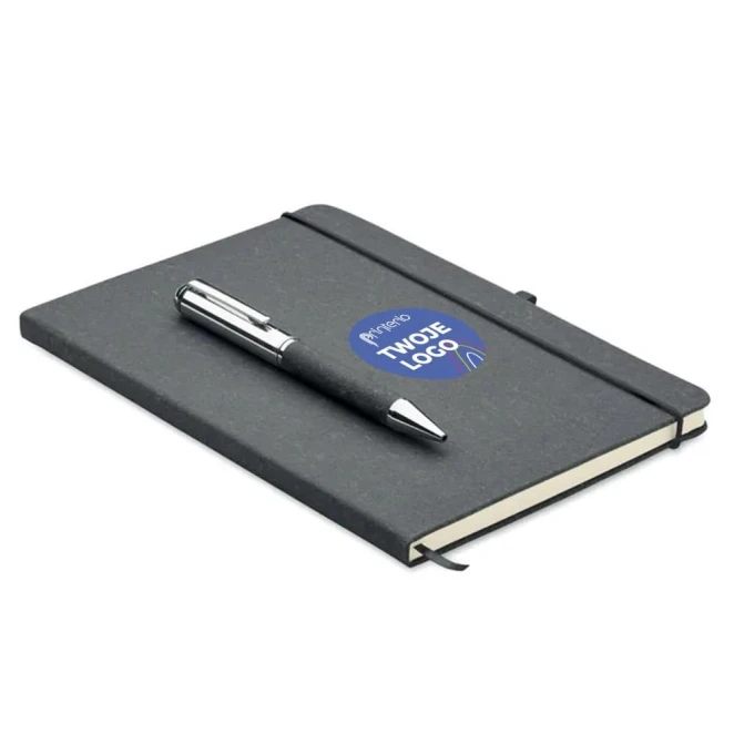 Zestaw skórzanych notatników ELEGANOTE z logo Zdjęcie