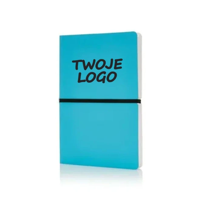 Notatnik A5 Deluxe, miękka okładka z nadrukiem logo Zdjęcie