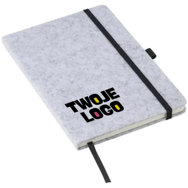 Notatnik A5 z filcu RPET z nadrukiem na zamówienie Zdjęcie