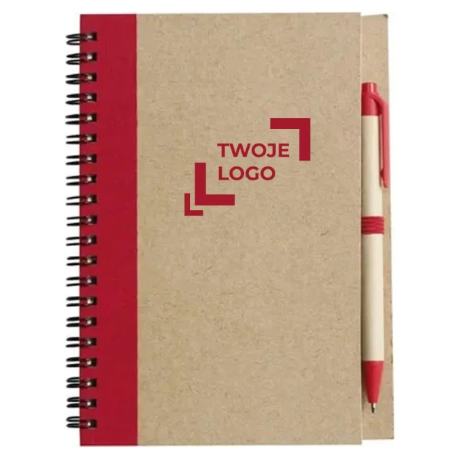 Notatnik ok. A5 z długopisem z naniesieniem logo Zdjęcie
