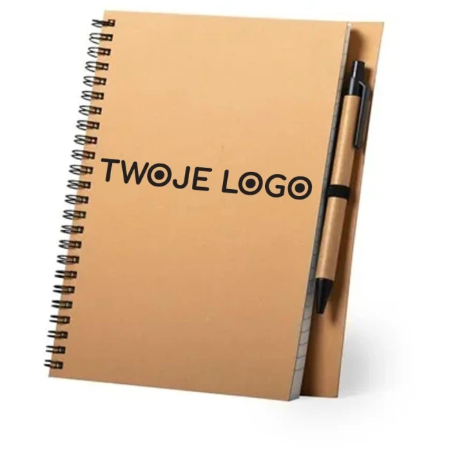Notatnik ok. A5 z długopisem z logo Zdjęcie