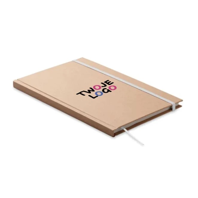 Zeszyt A5 z recyklingu MUSA z nadrukiem logo Zdjęcie