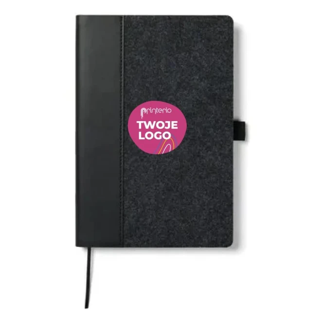 Notatnik A5 VINGA Albon, filc z recyklingu z nadrukiem na zamówienie Zdjęcie