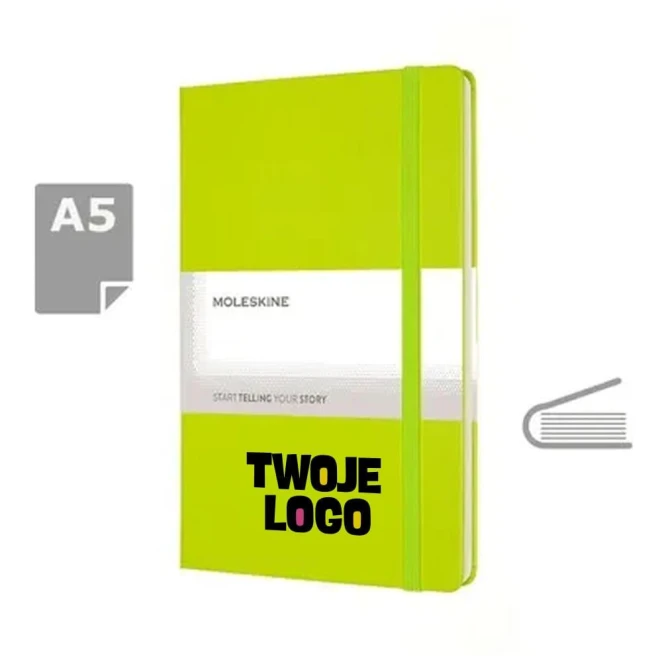 MOLESKINE Notatnik ok. A5 w twardej okładce z nadrukiem logo Zdjęcie