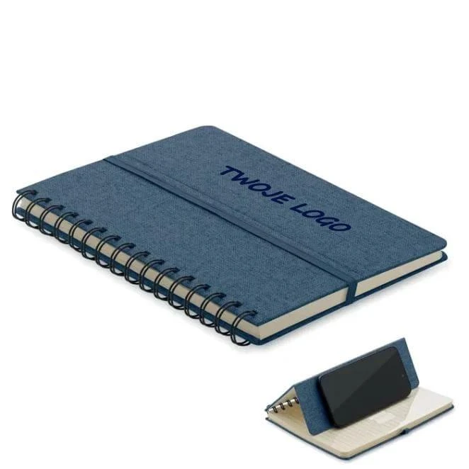 Notatnik A5 z podstawką na tele STRATA z nadrukiem na zamówienie Zdjęcie