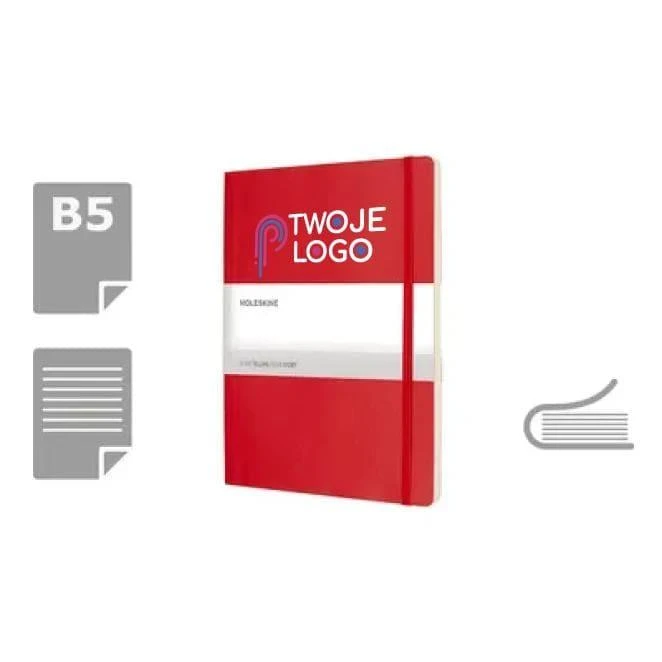 Notatnik MOLESKINE B5 w linie z logo firmy Zdjęcie