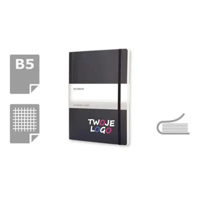 MOLESKINE Notatnik B5 w kratkę z nadrukiem na zamówienie Zdjęcie