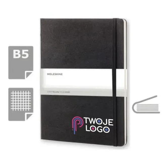 Notatnik MOLESKINE B5 19 x 25 cm do drukowania logo Zdjęcie