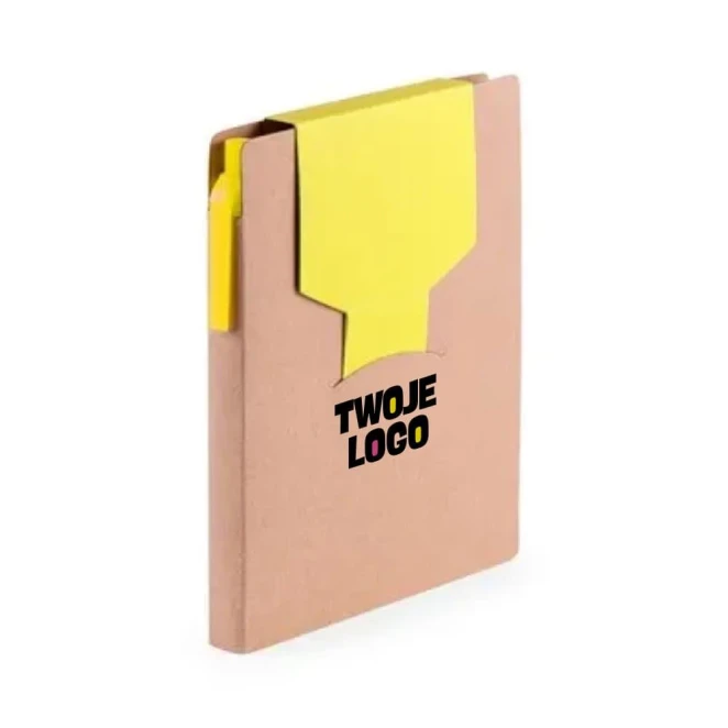 Zestaw do notatek, notatnik A6, karteczki samoprzylepne, długopis z naniesieniem logo Zdjęcie