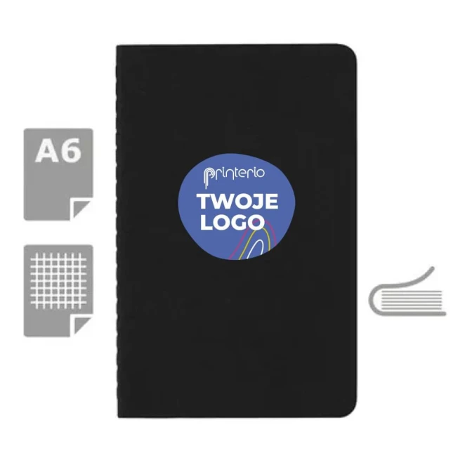 Zeszyt MOLESKINE Cahier Journal ok. A6 w kratkę z logo Zdjęcie