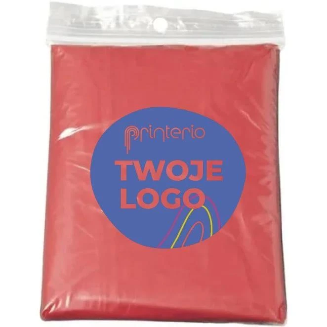 Peleryna z kapturem z logo Zdjęcie