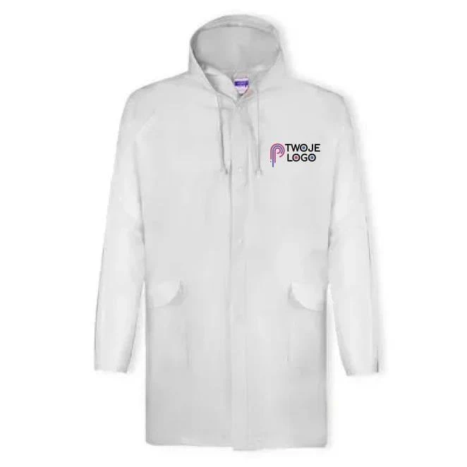 Płaszcz przeciwdeszczowy z kapturem z nadrukiem na zamówienie Zdjęcie