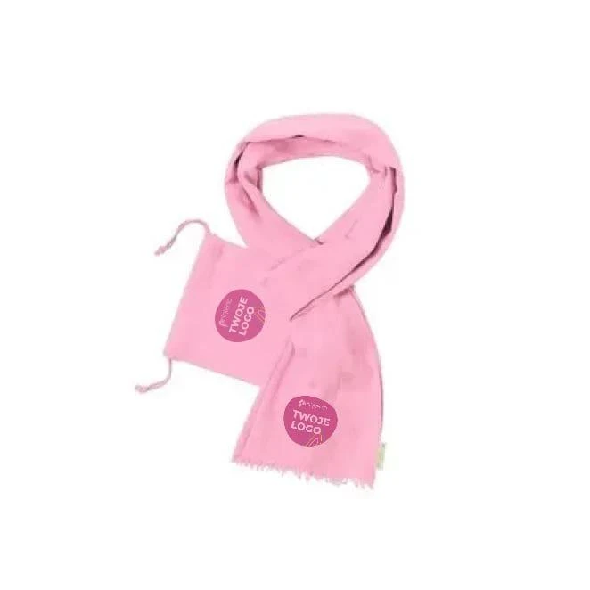 Szalik z bawełny organicznej do drukowania logo Zdjęcie