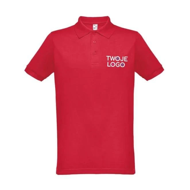 THC BERLIN 3XL. Męski polo t-shirt z nadrukiem logo Zdjęcie