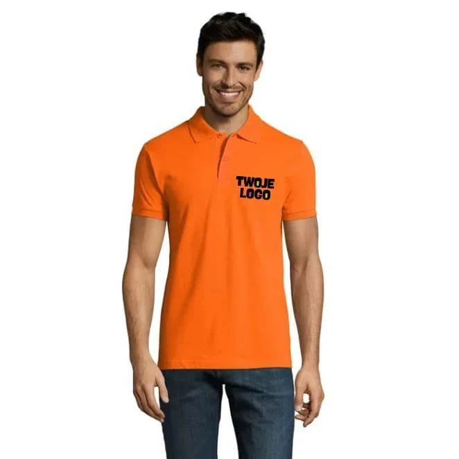PERFECT MEN Polo 180g PERFECT MEN z nadrukiem logo Zdjęcie