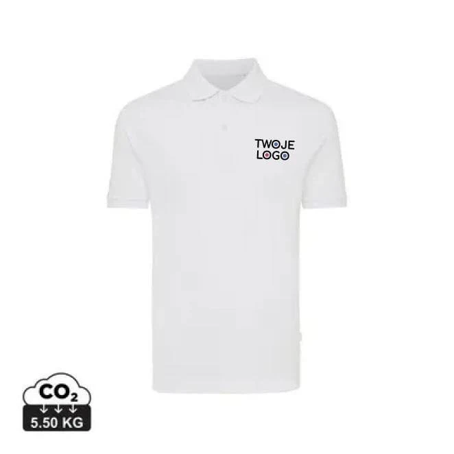 Koszulka polo z bawełny z recyklingu Iqoniq Yosemite z logo Zdjęcie