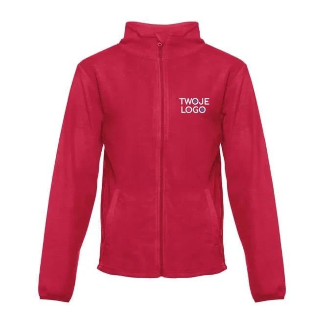 THC HELSINKI. Męska bluza polarowa z poliestru do nałożenia logo Zdjęcie