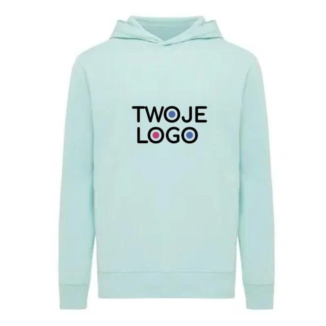 Bluza z kapturem i kieszeniami Iqoniq Yengo z bawełny z recyklingu z nadrukiem logo Zdjęcie
