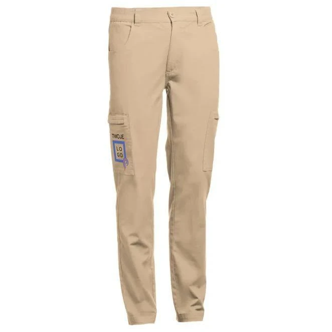 THC TALLINN. Spodnie z bawełny i elastanu z logo firmy Zdjęcie