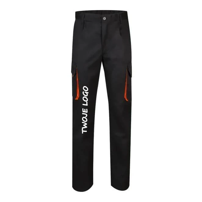 VL HYPNOS. Spodnie diagonalne z wieloma kieszeniami (200 g/m²), z bawełny (35%) i poliestru (65%) z nadrukiem na zamówienie Zdjęcie