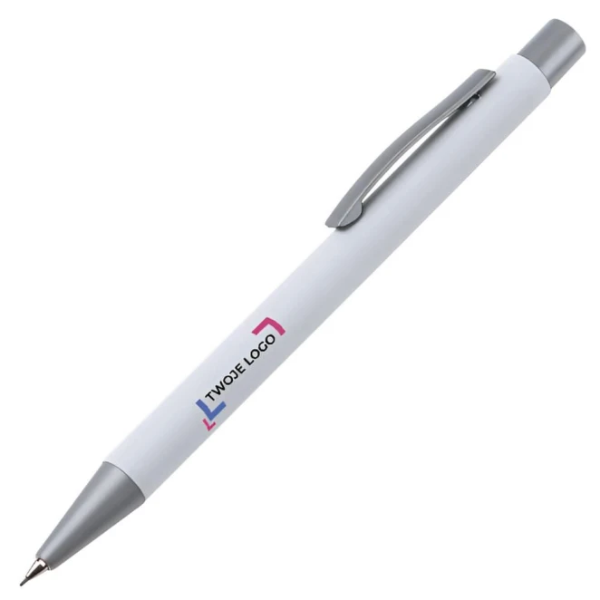 Ołówek automatyczny soft touch ANCONA do naniesienia logo Zdjęcie