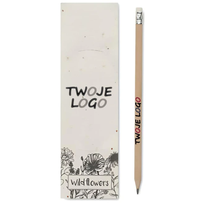 Ołówek w etui z nasionami PENSEED do naniesienia logo Zdjęcie