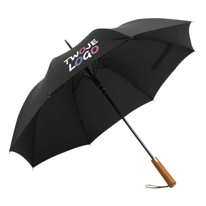 Automatyczny parasol POLKA z nadrukiem logo Zdjęcie