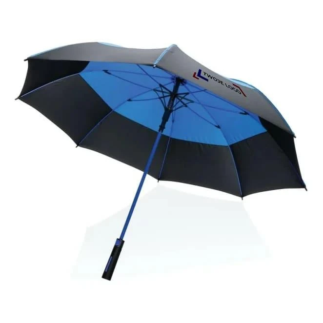 Parasol sztormowy 27", automatyczny AWARE™ RPET do naniesienia logo Zdjęcie