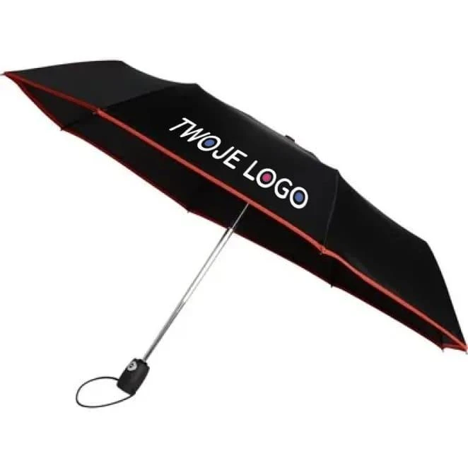 Wiatroodporny parasol automatyczny, składany do naniesienia logo Zdjęcie