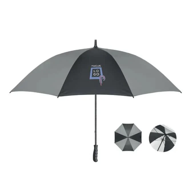 Parasol 30 cali 4+4 panelowy UGUA z logo firmy Zdjęcie