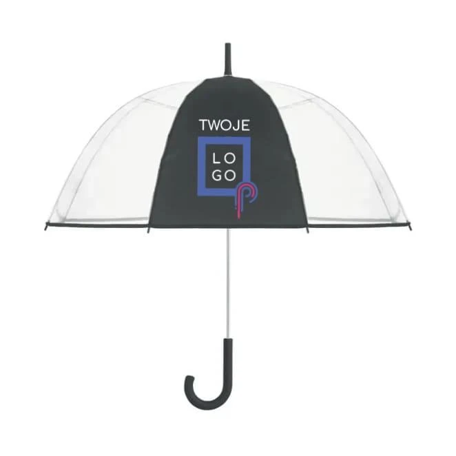 Przezroczysty parasol ⌀102cm/23″ z uchwytem na haczyk. GOTA do nałożenia logo Zdjęcie