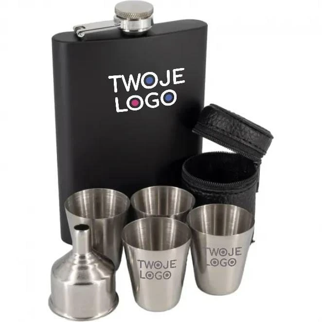 Piersiówka MADONIE 236 ml Schwarzwolf z naniesieniem logo Zdjęcie