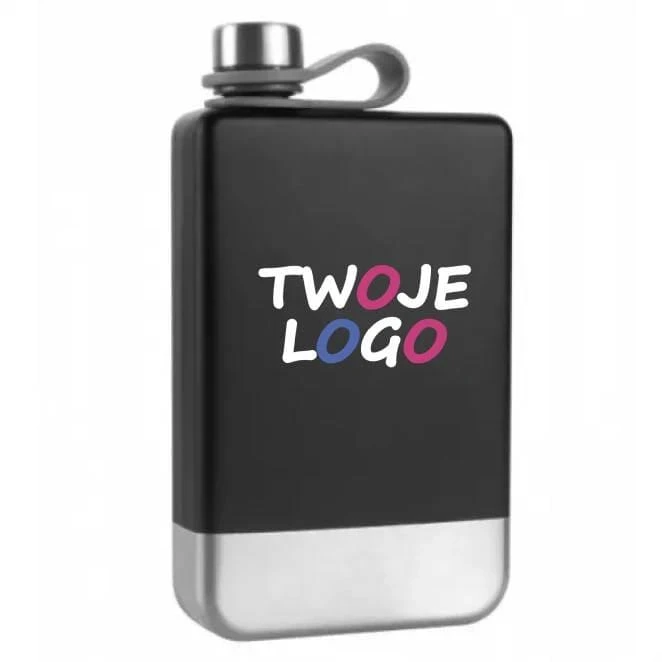 Piersiówka HALTI 266 ml Schwarzwolf do naniesienia logo Zdjęcie