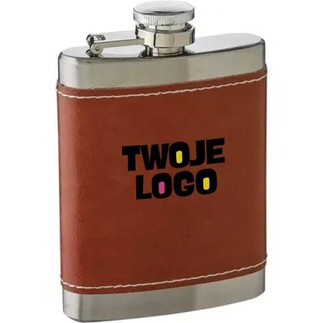 Piersiówka 100 ml z logo firmy Zdjęcie