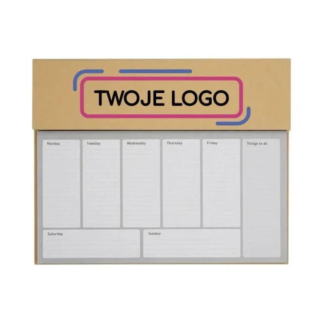 Planner biurkowy Melle z naniesieniem logo Zdjęcie