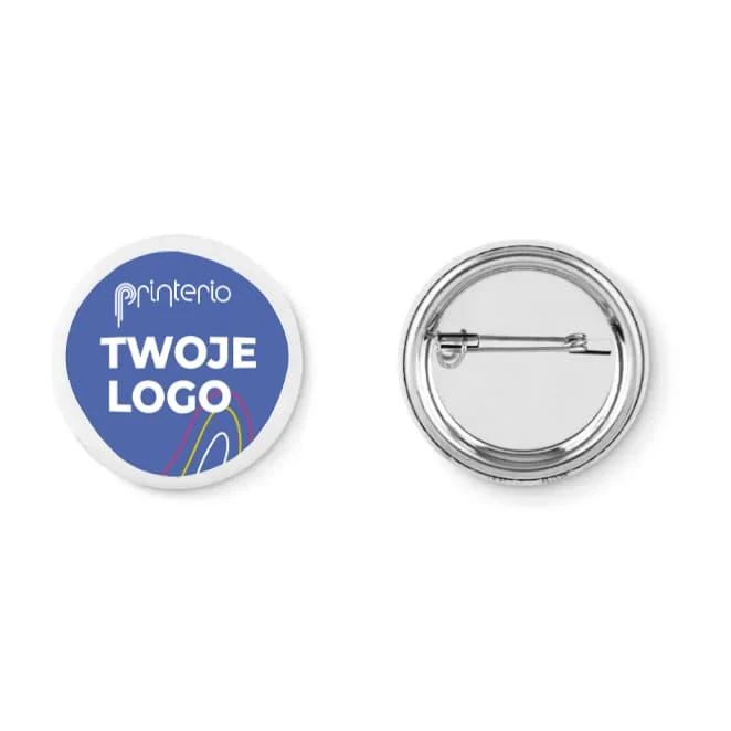 Przypinka button -mała SMALL PIN z naniesieniem logo Zdjęcie