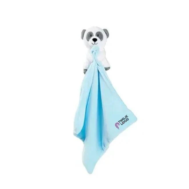 Pluszowy mini kocyk panda | Lorrie z nadrukiem na zamówienie Zdjęcie