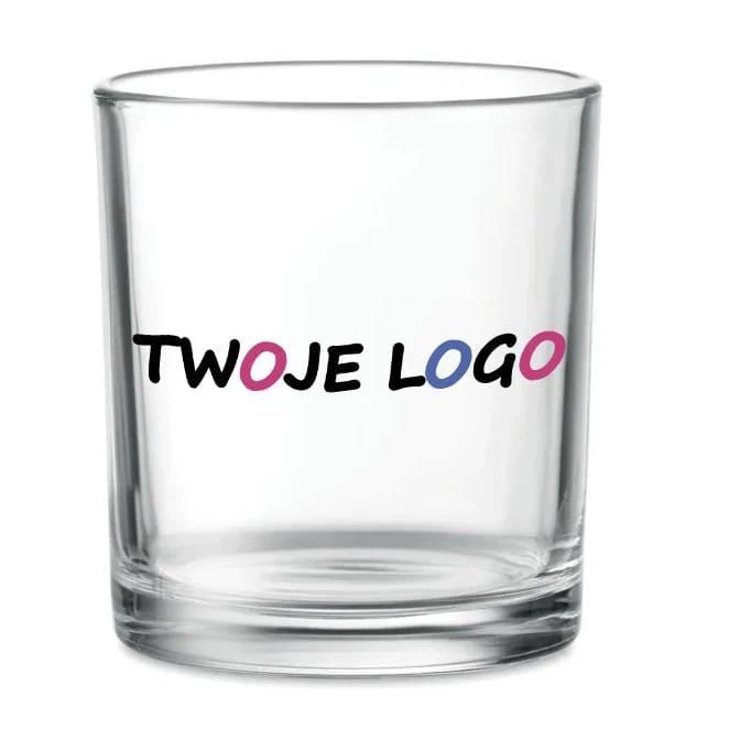 Krótka szklanka 300ml PONGO z nadrukiem logo Zdjęcie