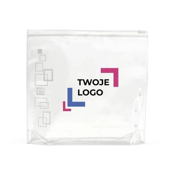 VALENTINA. Hermetyczna kosmetyczka wykonana z PVC z logo firmy Zdjęcie