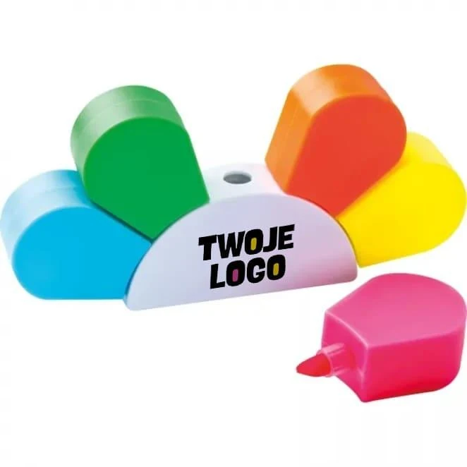 Zakreślacz 5w1 z logo Zdjęcie