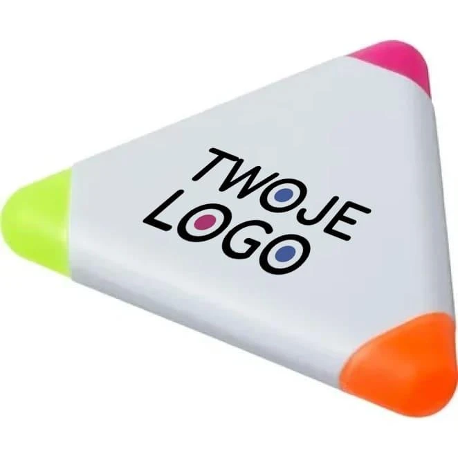 Zakreślacz "trójkąt" z naniesieniem logo Zdjęcie